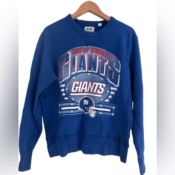 Tailgate NEW YORK GIANTS Crewneck Sweatshirt Blue Mens Size Small - Picture 1 of 6
